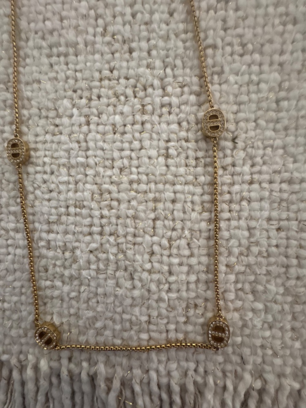 Michael Kors- Gold Long Strand Necklace - Picture 3 of 4